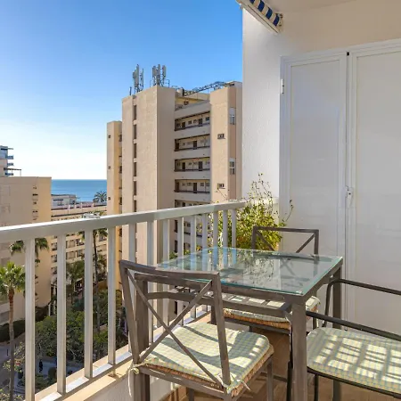 Beachside 1br, Sea Views, Bright Balcony Lägenhet Marbella